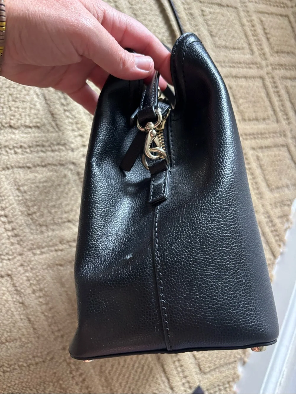 kate spade structured pebbled